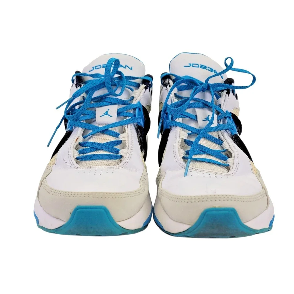 Jordan Trunner Q4 Neon Lights Laser Blue 2009 343408-142 Mens Sz 10 Box Receipt
